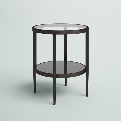 Mercury Row® Barbara Glass End Table & Reviews Wayfair